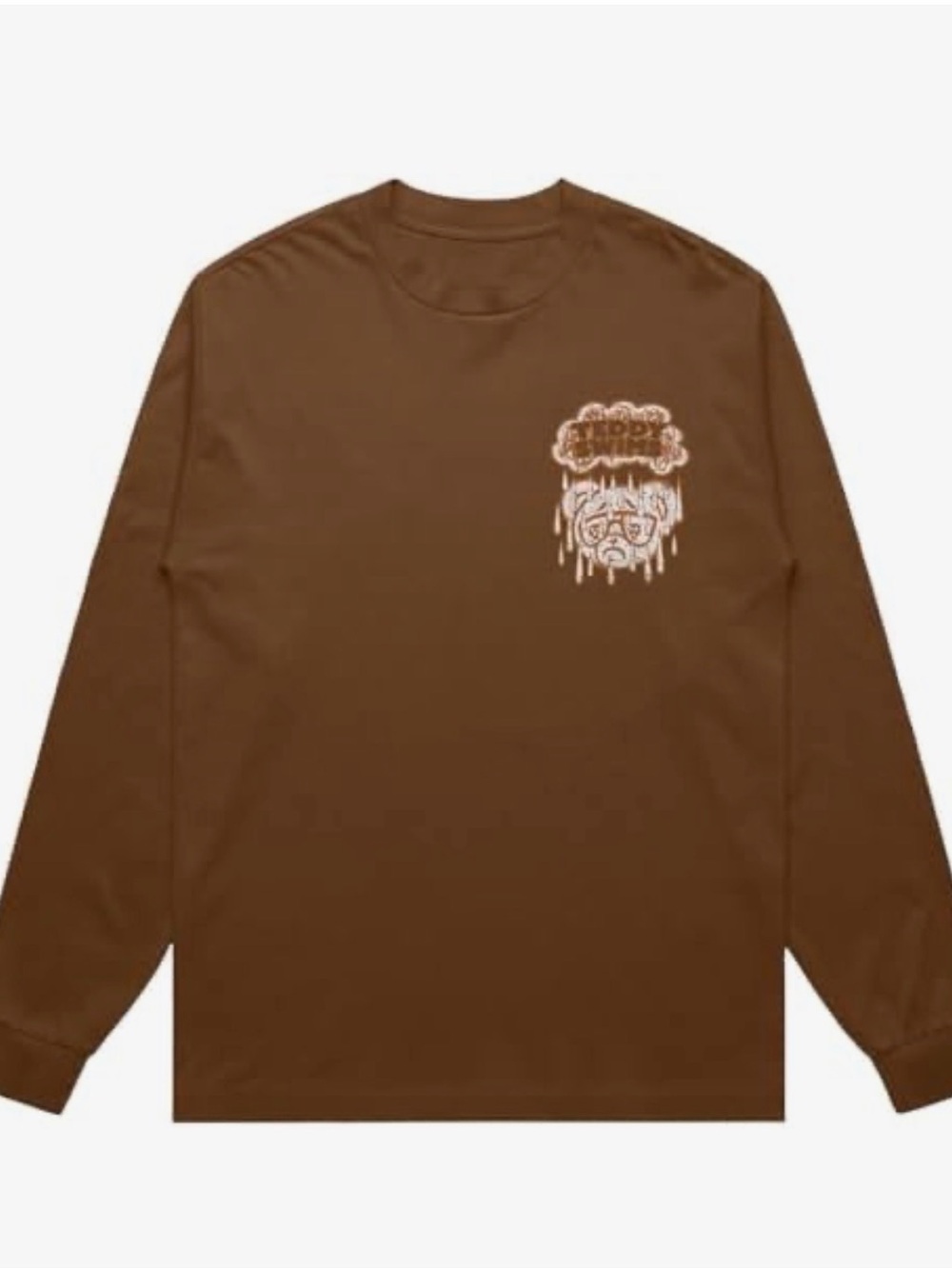 NWOT Teddy Swims Unisex Adult Rainy Day Long Sleeve Tee